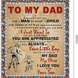 Одеяло, которое мой сын подарил подарку моего отца - ультра -легкое фланелевое шерсть одеяло