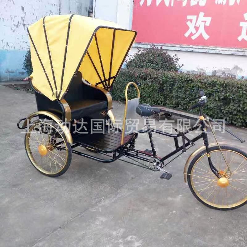 2025年特价出口美国的精致人力三轮黄包车 观光人力三轮车 三轮车