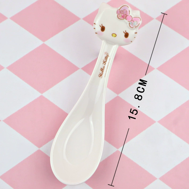 Hello Kitty, hello kitty, sanrio, spoon, tableware for food, children's dinner plate