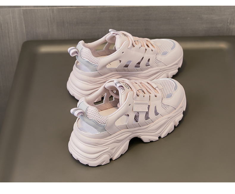 Giày sneaker nữ đế dày phong cách chunky, lưới thoáng khí mùa hè 2025 — Màu xanh lá cây [phiên bản nâng cấp], SSC2112E5K màu tím nhạt rỗng thoáng khí, SSC2112E5K màu xanh lá cây rỗng thoáng khí, Màu tím nhạt [phiên bản nâng cấp] chi tiết 14
