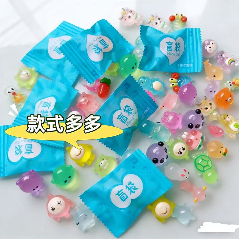 Blind Bag Hot-Selling Crazy Animal Resin Figurines Blind Bag Unboxing Fun DIY Accessories Cartoon Prizes for Elementary School Students Wholesale