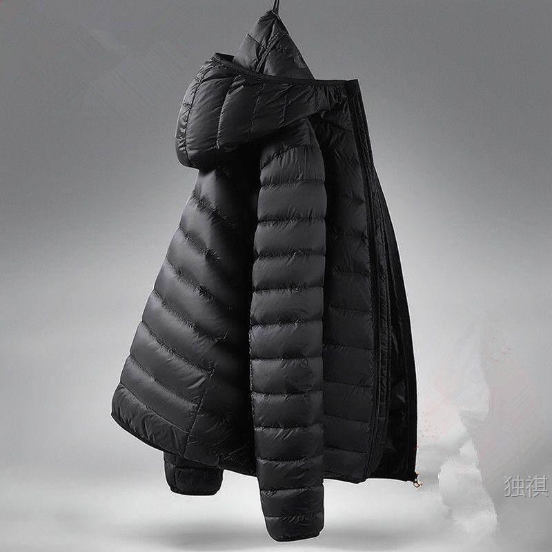 Winter Lightweight down Cotton Jacket with Hood for Men, Korean Style Slim Fit Cotton Coat, Warm Short Cotton Jacket for Men, Trendy