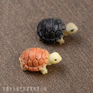 Fish tank landscaping Moss micro-landscape succulent plant ornaments two-color small turtle turtle small ornaments DIY material