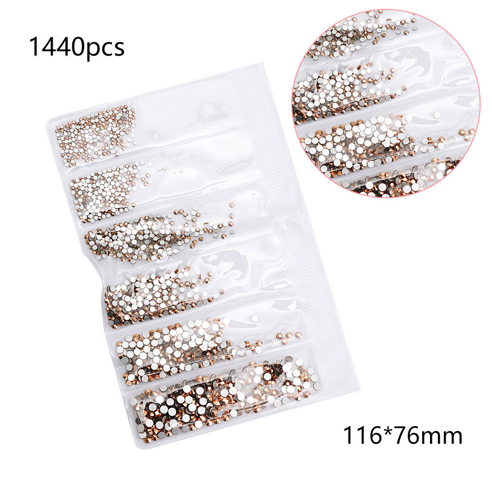 Glass Material Square Pattern Simple Style Style Simple Style Square Glass Nail Decoration Accessories 1 Set