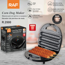 RAF欧规跨境家用玉米烤肠机热狗机早餐机三明治机华夫饼机多功能