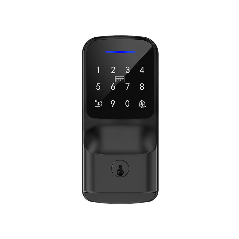 Cerradura inteligente TTLOCK de aleación de aluminio con huella dactilar y WiFi, superventas transfronteriza, para puertas de madera, con diseño antigraffiti, para apartamentos, del fabricante.