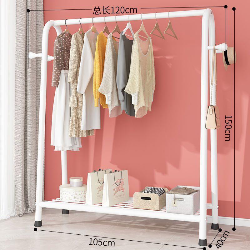 120cm 단일 레이어 흰색 + 코트 후크