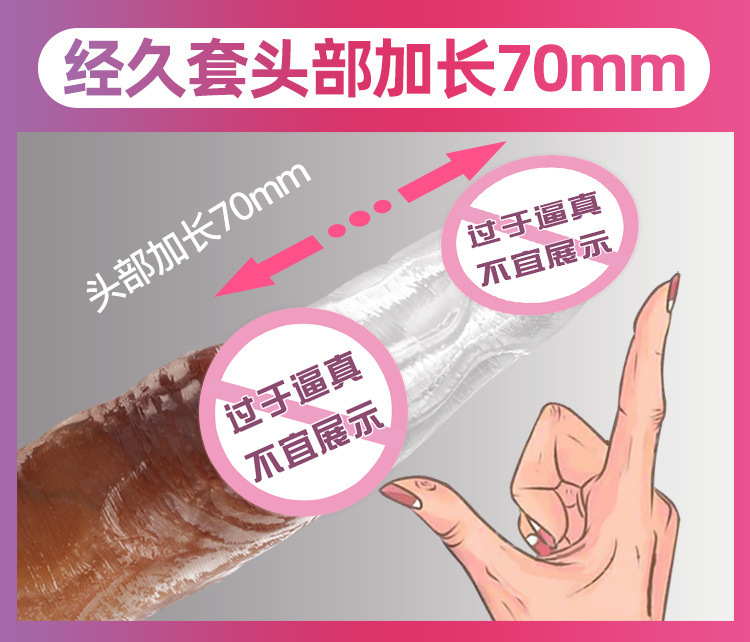 Jiuai Wearable Penis Sleeve in TPE, Couple’s Intercourse Aid, Skin Tone — detail image 6