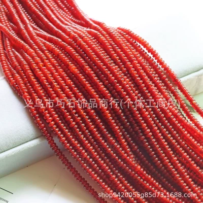 Zərgərlik ara hissələri Powder Crystal Abacus Beads Picture - natural-red-agate-24mm