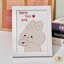 ✅儿童十字绣简单线绣2023新款线绣小熊维尼小幅卧室卡通diy材料