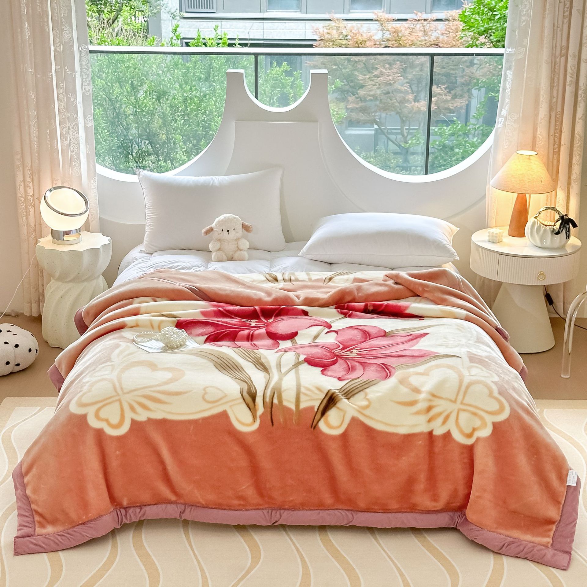 Mantras de doble capa de Lacher otoño y invierno hogar doble sofá cama mantas gruesas de oficina siesta mantas al por mayor