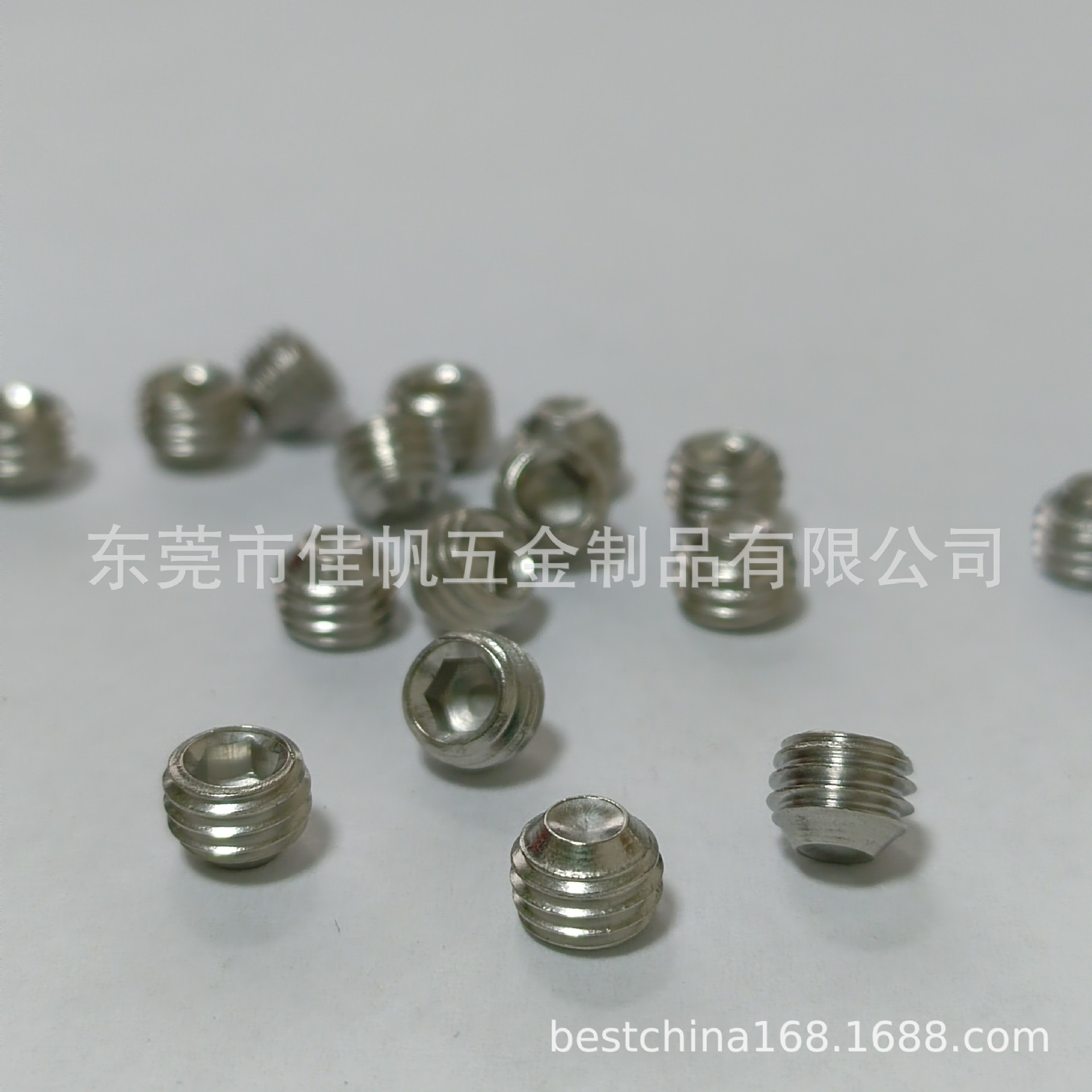 供应英制不锈钢机米顶丝螺钉1/4-20*1/4 英制粗牙紧定螺丝