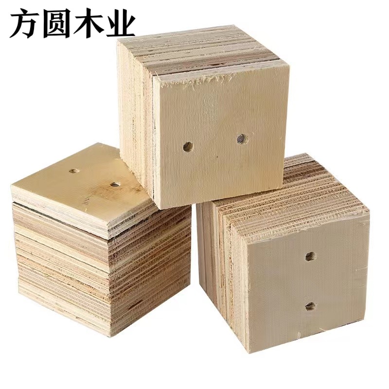 木托盘包装箱用木胶墩 免熏蒸木制品胶合板木质垫脚 多层脚墩胶墩-阿里巴巴