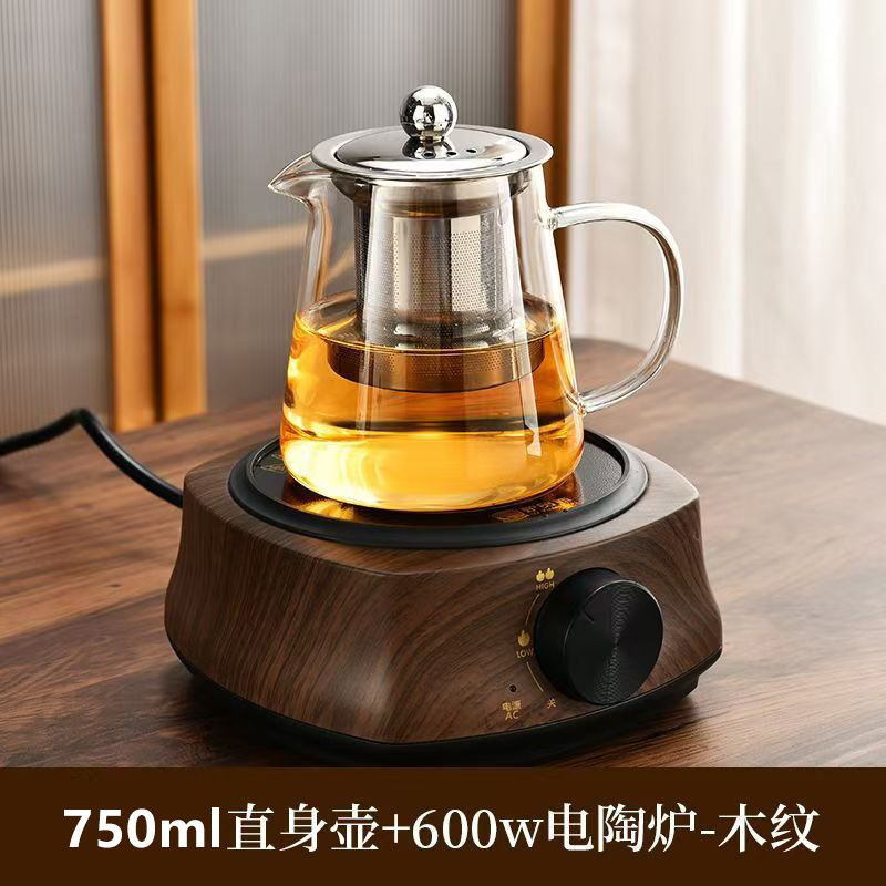 玻璃茶壶家用茶具套装茶水分离泡茶专用水壶电陶炉围炉煮茶壶带炉|undefined