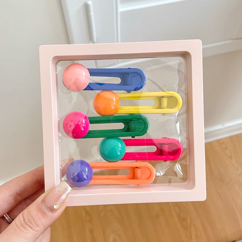 La horquilla rota de la niña clip BB frente lado flequillo lindo clip lateral clip femenino tocado horquilla de La Niña de los niños