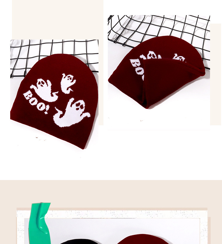 Cappello lavorato a maglia unisex BOY con motivo fantasma Personalità tendenza moda Sport all'aria aperta Inverno inverno caldo_voghion.com