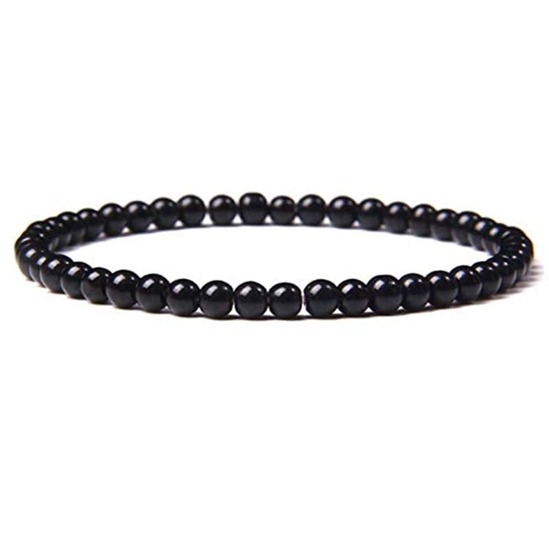 Amazon cross-border burst beads 4mm natural stone beads charm women's bracelet foreign trade bracelet couple bracelet