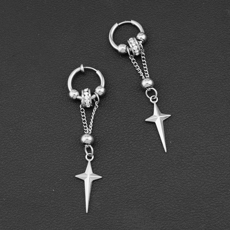 All Seasons Season Modern Style Geometric Polishing Stainless Steel Earrings