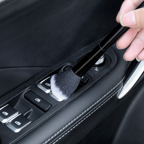 2-piece set of multifunctional car air conditioning outlet cleaning brush, central control interior gap nylon soft bristle detail brush