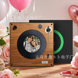 跨境新品NFC感应音乐冰箱贴 更换唱片diy图片复古黑胶唱片冰箱贴