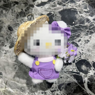 Лаванда девушка hellokitty фиолетовая сумка подвеска школьная сумка кукла милые девушки маленькие аксессуары