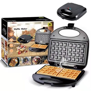 Foreign Trade Cross-Border Breakfast Machine Waffle Machine Commercial Pancake Machine Small Multi-Functional Three-In-One Sandwich Machine