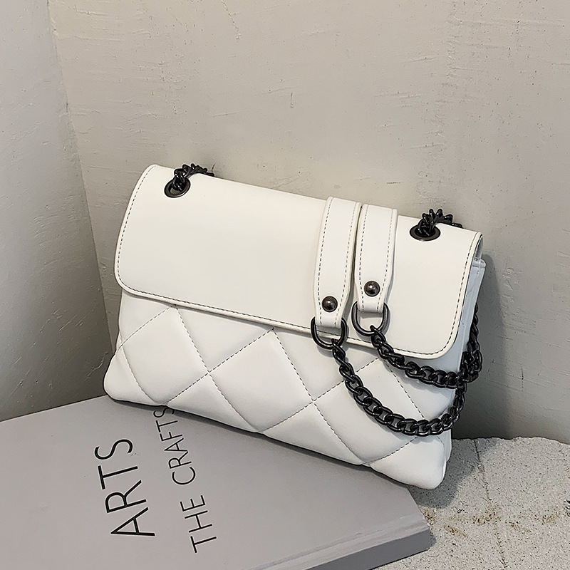 Nuevo rombo cadena pequeña bolsa para las mujeres 2024 Internet celebridad nueva moda estilo coreano todo partido hombro crossbody moda pequeña bolsa cuadrada
