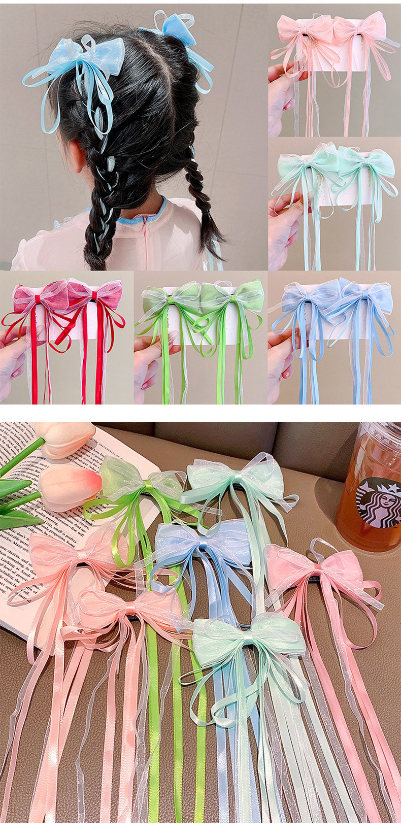 Cute Bow Knot Cloth Hair Clip display picture 1