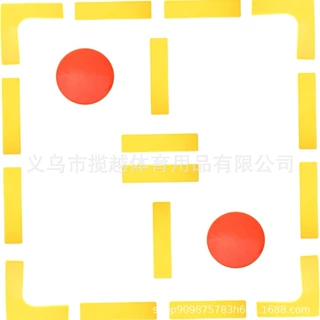 碟网球场地标记线平面橡胶碟批发圆形长方形直角地标垫物跨境热销
