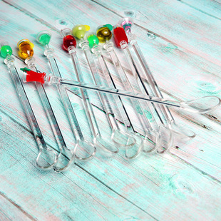 Factory Direct Sales Wine Glass Head Mixing Stick Bar Cocktail Stirring Stick Art Mixing Stick Wine Glass Head Model