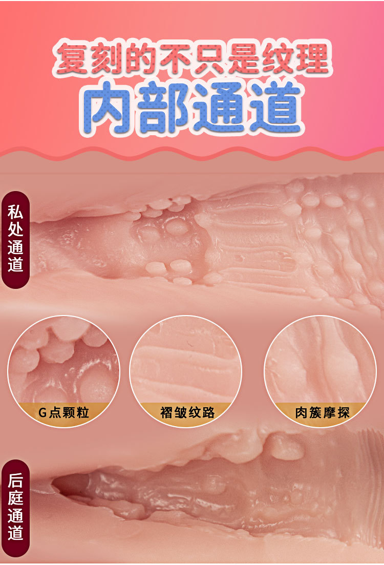 Aircraft Cup Men’s Masturbator with Realistic Hip and Butt Design, Skin-friendly TPE, Manual Control — detail image 2