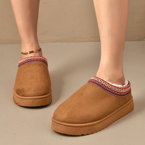 Winter model large size thick sole and velvet toilead slippers for women 36-43TEMU