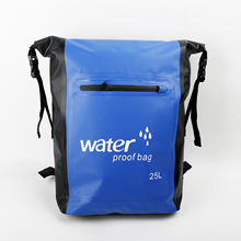 户外防水双肩包溯溪漂流游泳包大容量耐磨PVC防水袋跨境25L