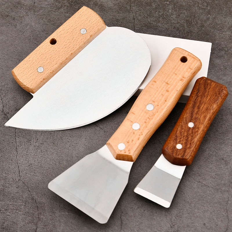 Advertising soft film shovel knife pvc keel special soft film ceiling installation tool wooden handle stainless steel size insert knife Advertising soft film shovel knife pvc keel special soft film ceiling installation tool wooden handle stainless steel size insert knife