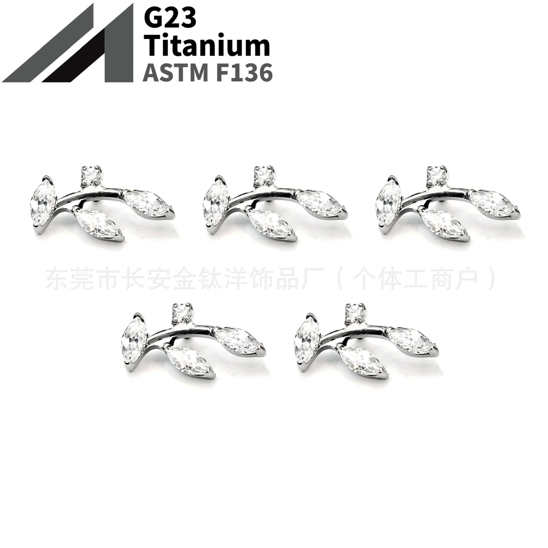 16G labret stud size and finish detail
