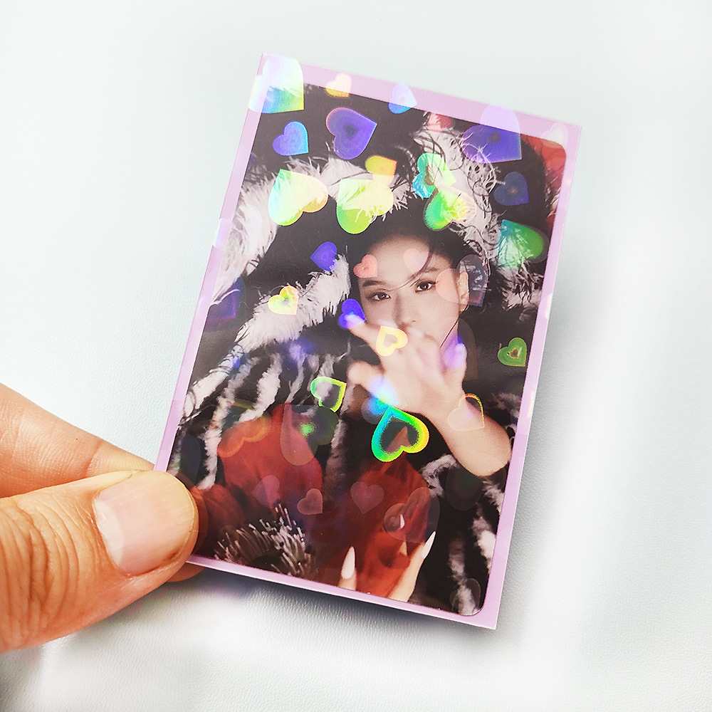 61*91 (amor flor láser macaron púrpura)(20 seda 50 unids/pack)