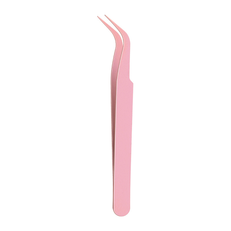 123mm pinzas de pestañas falsas sin pegamento coloridas pinzas de joyería punta herramientas de belleza de pestañas profesionales