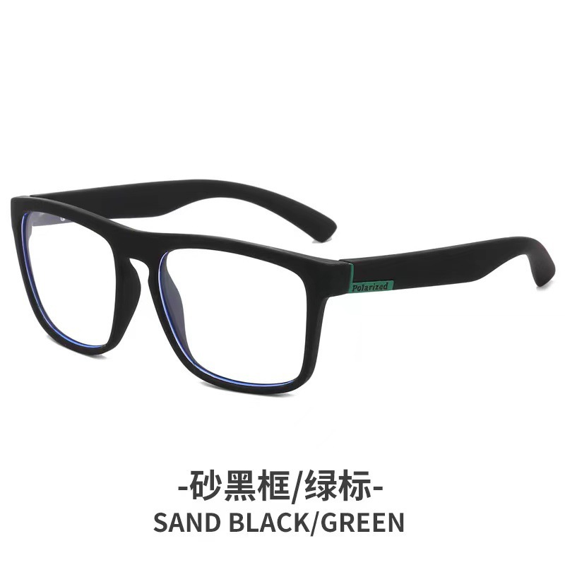 Sand black frame white flat sheet (green accessories)