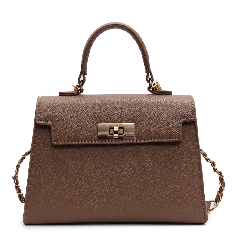 Bolso de mujer 2026, nuevo modelo transfronterizo, bolso de mano de textura de alta calidad, bolso cuadrado pequeño Kelly, bolso de hombro cruzado de moda francesa.