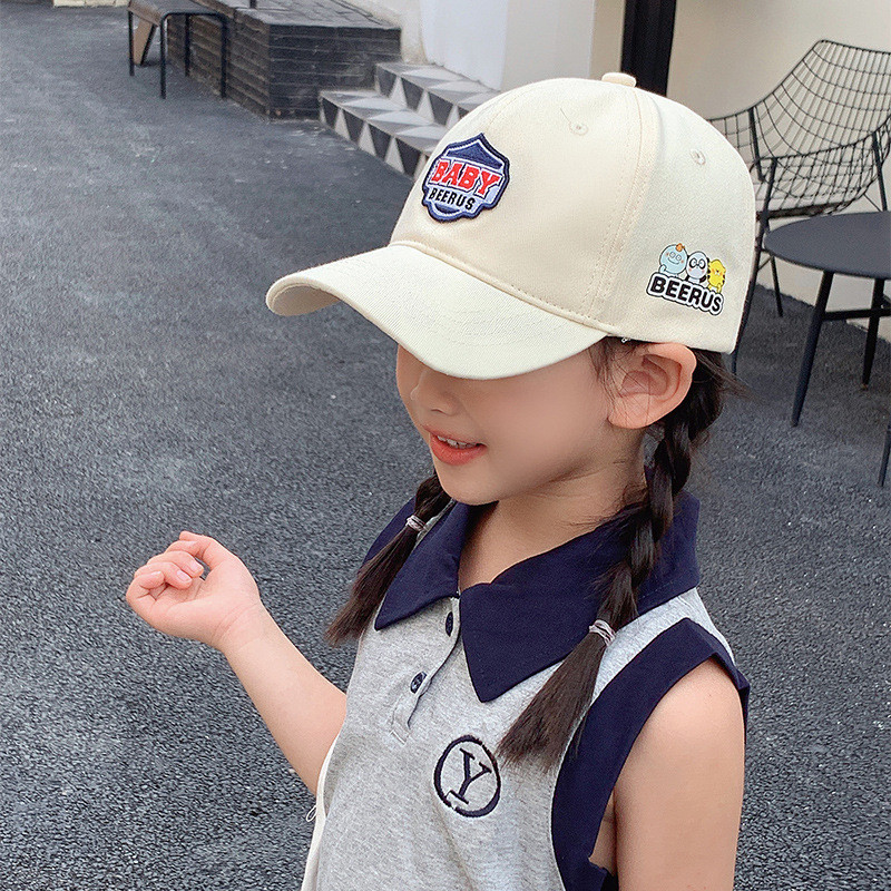 Sombreros de boca de pato para niñas sombreros de niños primavera y otoño nuevo primavera y verano delgada para niñas moda cool sombreros de béisbol 2025