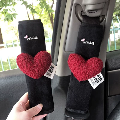 Accessories, Wholesale in Stock, Dropshipping – Sürətlər qutusu və əl tormozu başlıqları - mua-red-love-plush-shoulder-pads-pair
