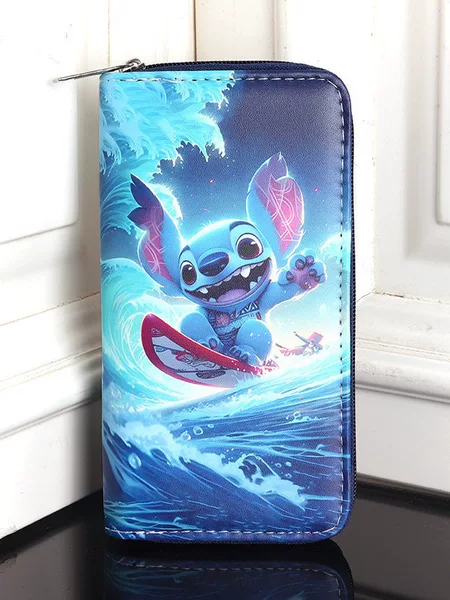Cross-border Cartoon Cartoon 6D three-dimensional printing stitch large capacity good quality long men's wallet
