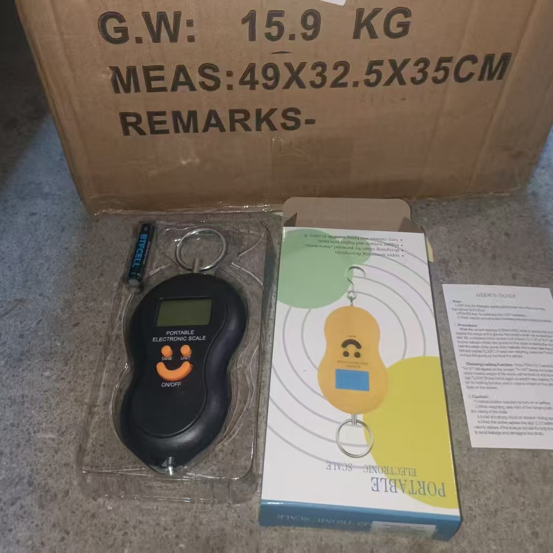 50kg retroiluminación escala de elevación escala portátil escala electrónica portátil escala de paquete expreso escala de equipaje