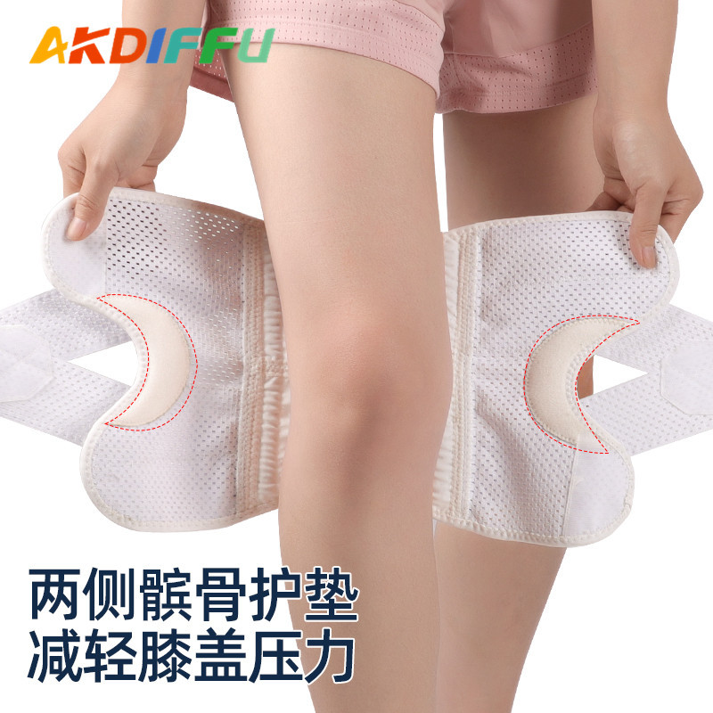 Verano delgada transfronteriza japonesa de cuatro generaciones rodilleras de silicona transpirable rodilleras cubierta deportes presión montañismo protección