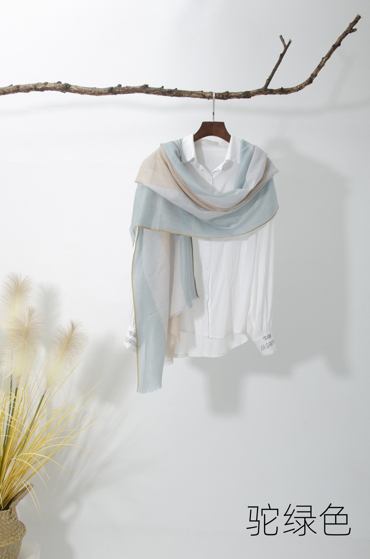 Mongolia interior ventas directas de fábrica LANA soluble en agua pura lana a cuadros teñidos con hilo Otoño e Invierno bufanda de mujer ligera