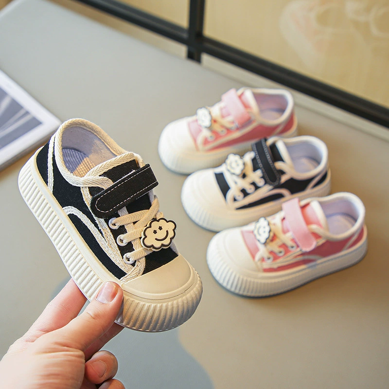 Children's cloth shoes, sneakers for boys, low fashionable universal cartoon footwear