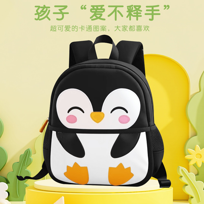26 nuevas mochilas de jardín de infantes para niños y niñas material de buceo para pingüinos de 2 - 5 años de edad mochila de hombro ligera y linda