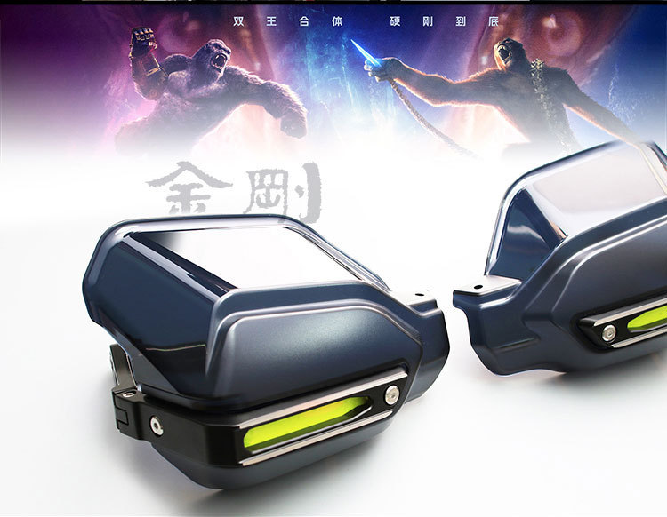 Motorcycle hand guards made of aluminum alloy, windproof, rainproof, and crash-resistant, universal modification protective gear