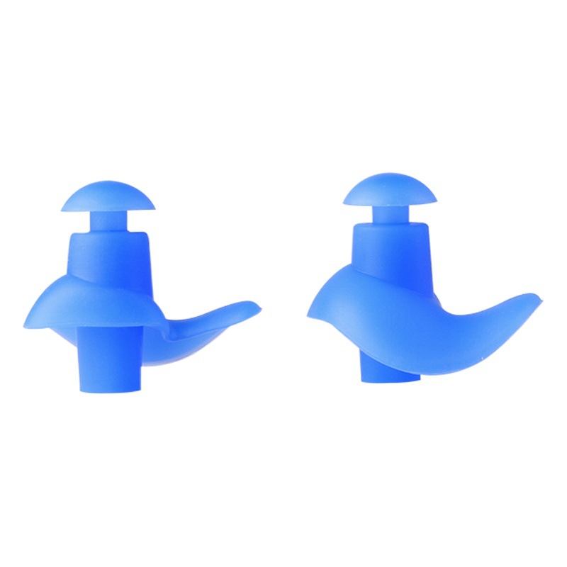 New Earplugs for Adults Waterproof and Dustproof Spiral Swimming Silicone Soft Anti-Noise Men's and Women's Earplugs Professional Swimming Equipment