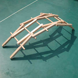 小制作石拱桥物理实验DIY木制拼装模型不可思议的桥之倍力桥厂家